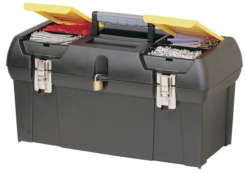 1 - Caixa Plástica de Ferramentas com Bandeja e Fechos Metálicos – Stanley