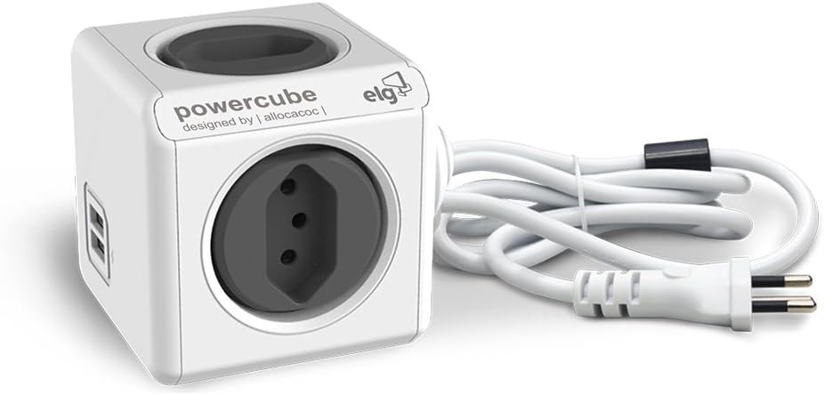 1 - Filtro de Linha 4 tomadas + 2 Usb Powercube Pwc X4u – Elg