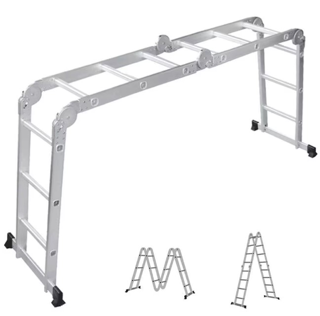 10 - Escada Articulada 4x3 com 12 Degraus 428132 – Worker