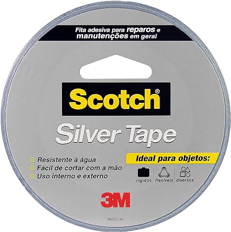 10 - Fita 3M Silver Tape - 45 mm x 25 m - Scotch