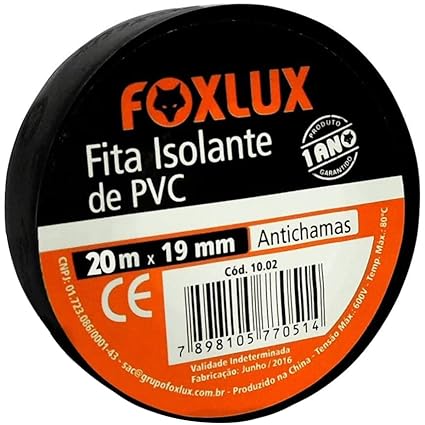 9 - Fita isolante de 20 metros - Foxlux
