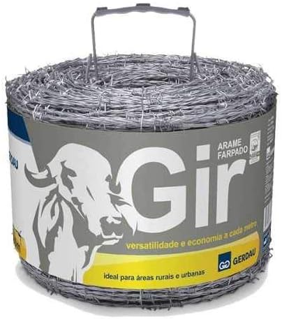3 - Arame Farpado Gir Rolo com 500m - Gerdau