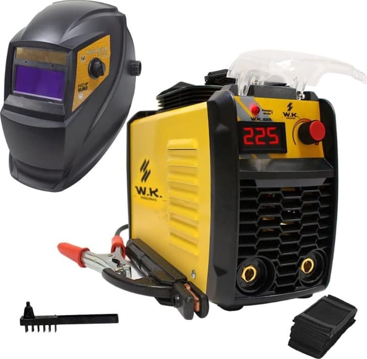 3 - Máquina de Solda Inversora 225a 220v + Máscara Automática com Regulagem – Pró Euro