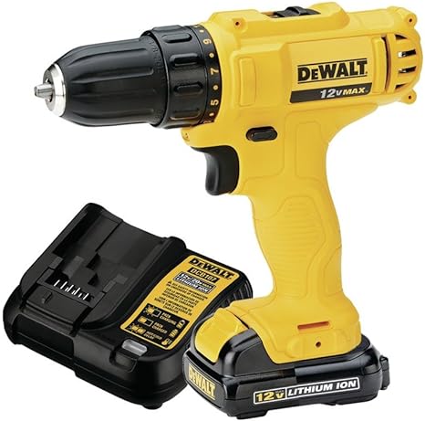 3 - Parafusadeira de 3/8 Pol. (10mm) a Bateria 12V MAX Ion-Litio com Carregador Bivolt DCD700LC1 - Dewalt