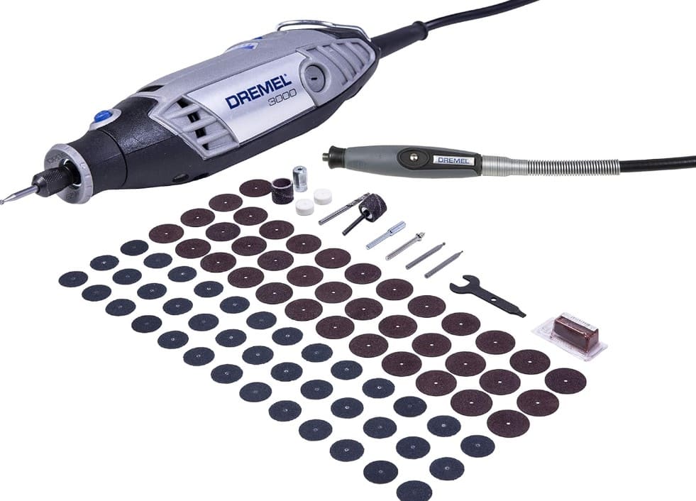 3 – Micro Retífica com Eixo Flexível e 82 Acessórios 220V 3000 – Dremel