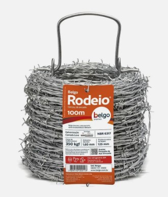 4 - Arame Farpado Rodeio 100m Resistente e Durável - Belgo