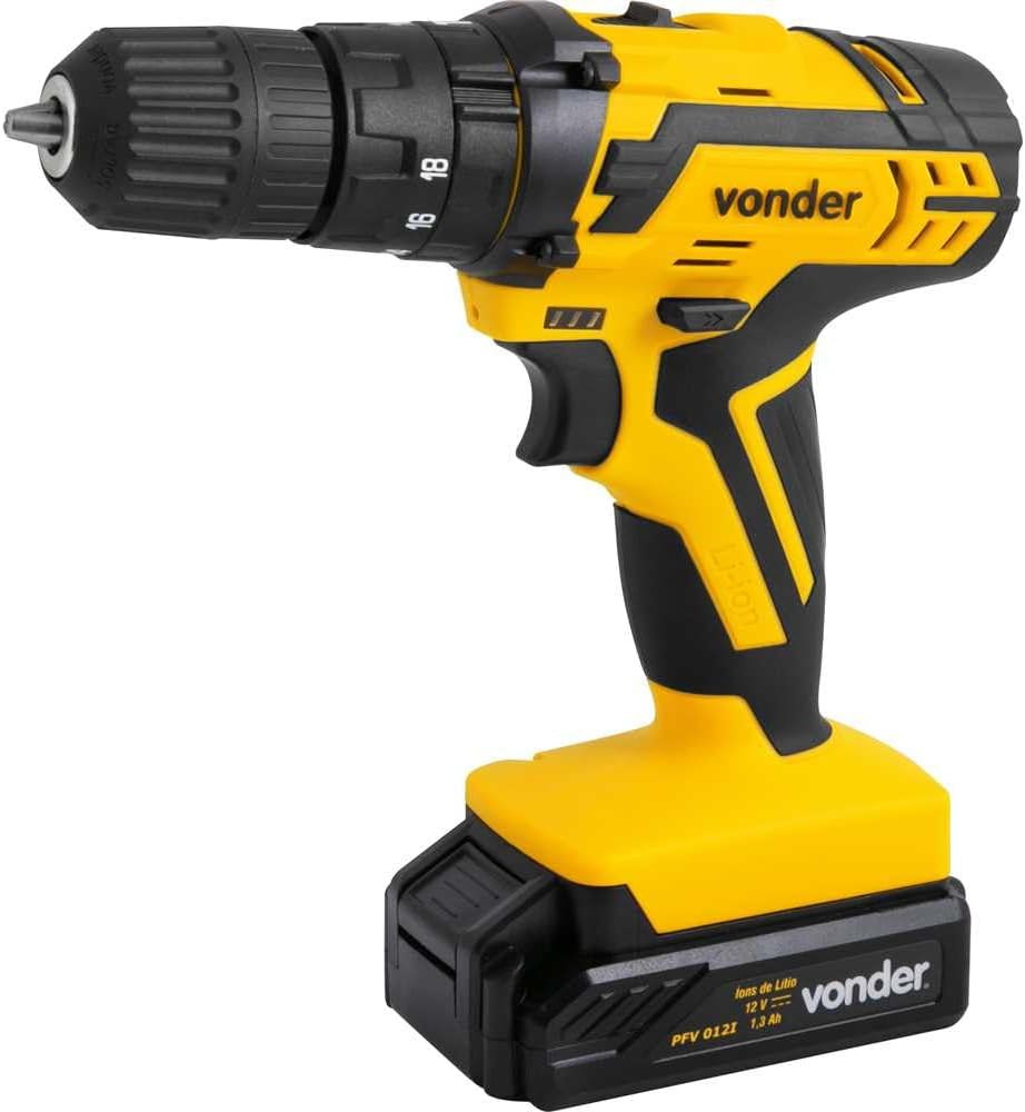 4 - Furadeira e Parafusadeira 12V 3/8 Pfv012I Com Impacto Bivolt – Vonder