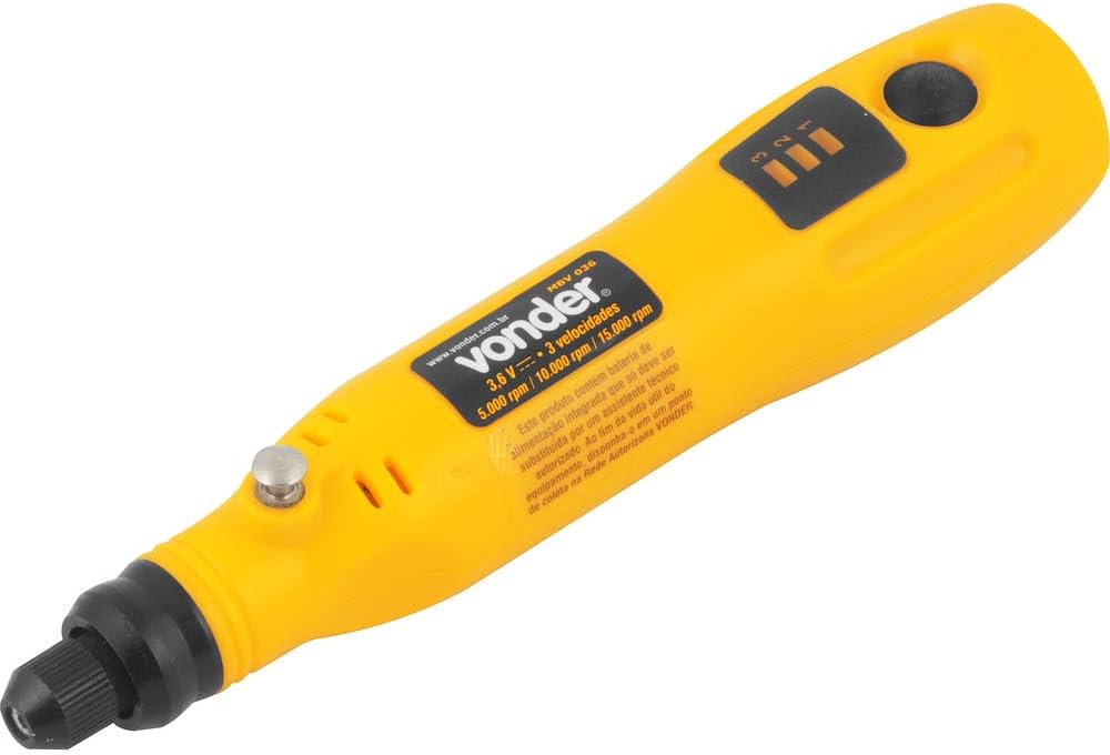5 – Micro Retífica A Bateria Bivolt – Vonder