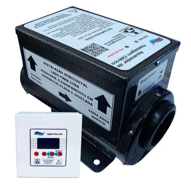 6 - Aquecedor Para Piscina Eletrico 9Kw Mono 220V – Impercap