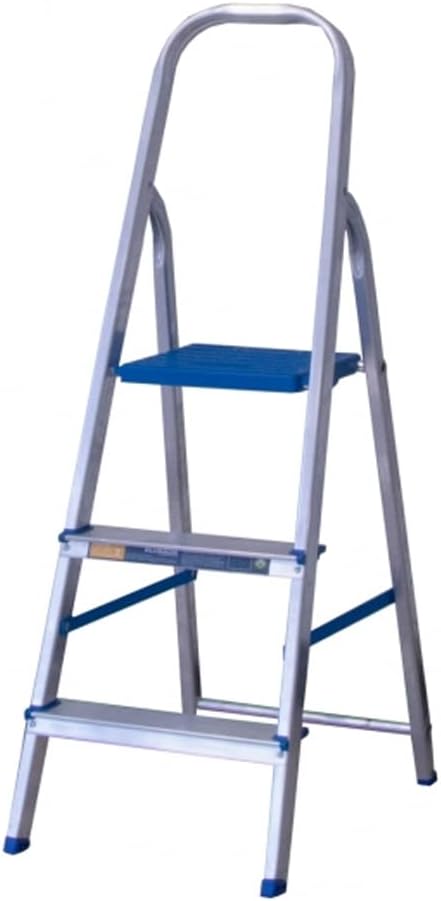 7 - Escada Residencial De Alumínio 3 Degraus - Ideal para uso doméstico, resistente e segura - Alumasa
