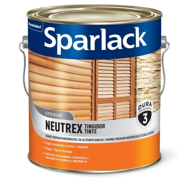 7 - Verniz Neutrex Tingidor Brilhante Mogno 3,6 Litros – Sparlack