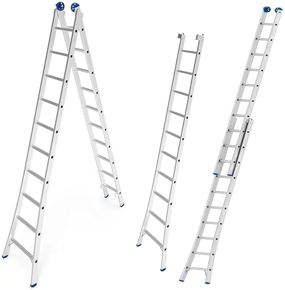 8 - Escada Extensiva Mor 2x10 - Ideal para alcançar lugares altos com segurança - Mor