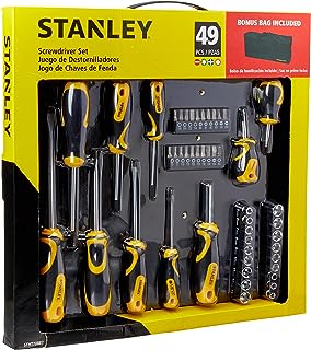 8 - Jogo de Chaves de Fenda Phillips e Soquetes com Bolsa (49 Peças) - STHT70887M - Stanley