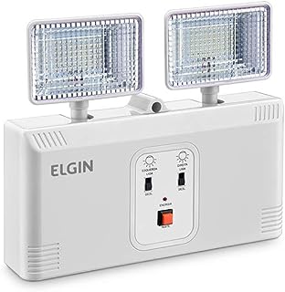 8 - Luminária de Emergência 16W - 6500k Tipo Bloco - Elgin
