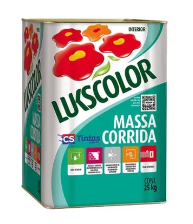 8 - Massa Corrida Pva Interior 25kg – Lukscolor