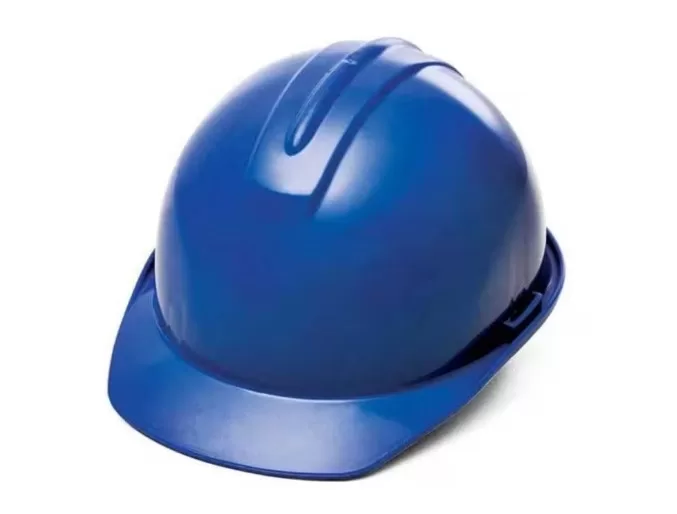 1 - Capacete Segurança Azul com Jugular - Ollist