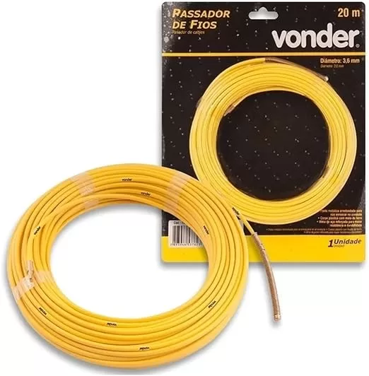 10 - Passador de Fio com Alma de Aço 20m - Vonder