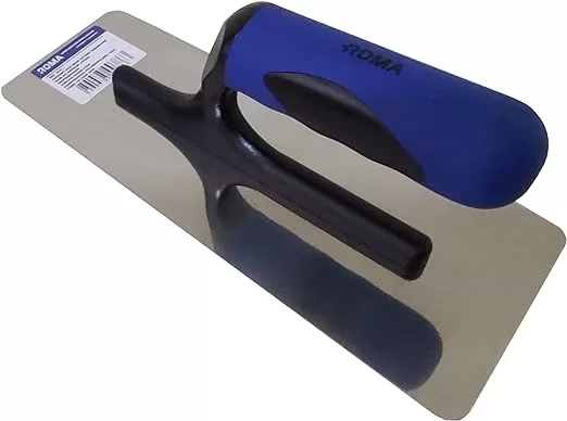 4 - Desempenadeira para Massa Corrida Profissional em Aço Inox com Cantos Arredondados - Roma