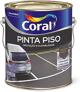4 - Pinta Piso Cinza Escuro 3,6l - Coral