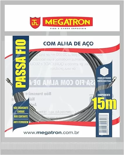 8 - Passa Fio com Conexão 15m - MEGATRON