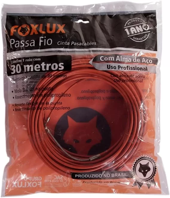 9 - Passa Fio Com Alma De Aço 30m - FOXLUX