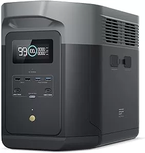 1 - Gerador Solar LFP de 2400 W, Carga Completa em 1 Hora, 2048 Wh para Backup Doméstico - EF ECOFLOW