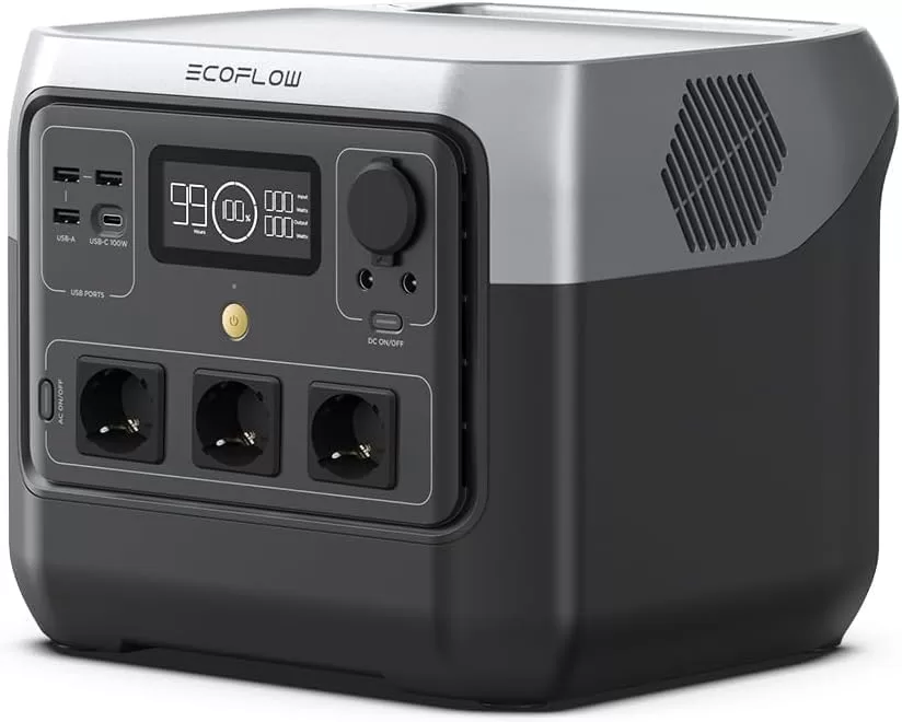 4 - Estação de energia portátil RIVER 2 Pro, 220V, bateria LiFePO4 de 768Wh, tomadas CA de 4X800W - ECOFLOW