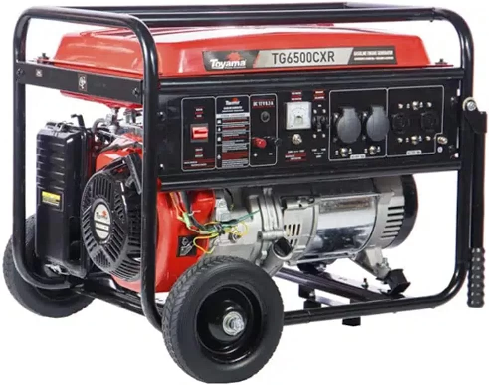 6 - Gerador a Gasolina 6000w Bivolts Com Regulador Automático de Tensão Tanque 25l - Toyama