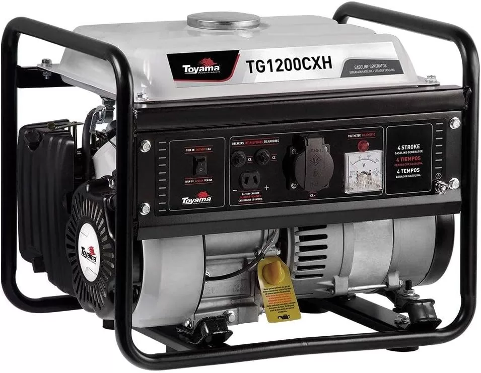 9 - Gerador a Gasolina 1100w 220v Motor 4 Tempos Com Sensor De Óleo - Toyama