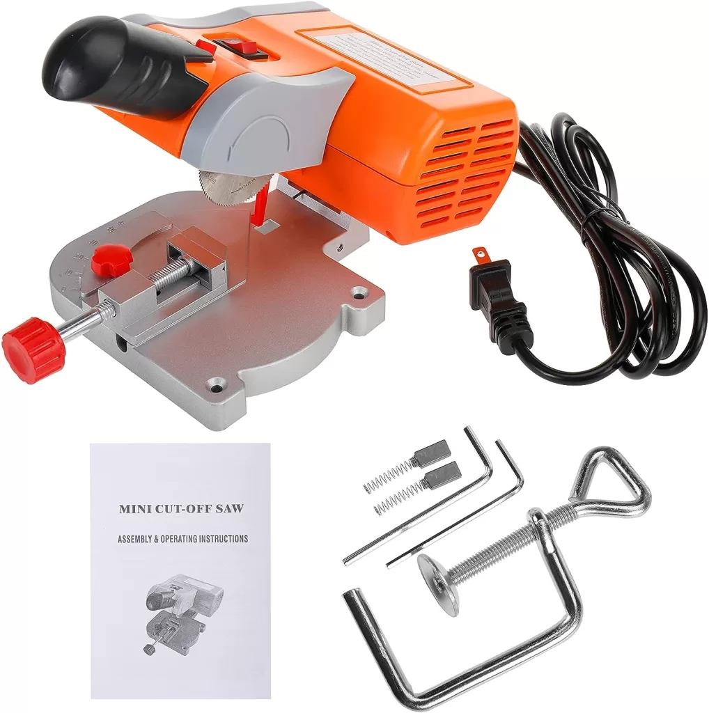 2 - Mini serra de esquadria de corte de 110V lamina de 5 cm profundidade de corte 1/2" - YaeTek