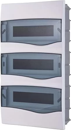 3 - Quadro de Distribuição de Embutir 36 DIN ou 24 NEMA com Porta Transparente - Tramontina