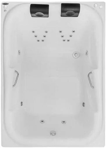 7 - Banheira Hidromassagem Double Tahiti Luxo 180cmx130cmx63cm 04 Jatos Acrílico P1 Com Aquecedor 220v - Astra
