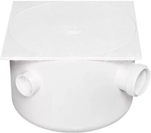 7 - Caixa de Gordura Sifonada Tampa Quadrada 250 x 172 x 50 - Herc
