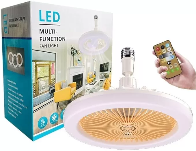 7 - ventilador de teto LED com controle remoto - Fan Light