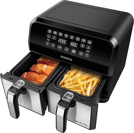 4 - Fritadeira Air Fryer Dual Duplo - Mondial